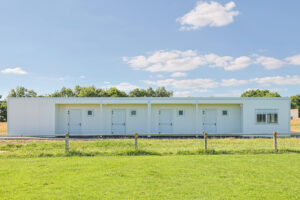 Vestiaires modulaire Les Achards - Vue extérieure